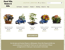 Tablet Screenshot of floralvillaflowers.com